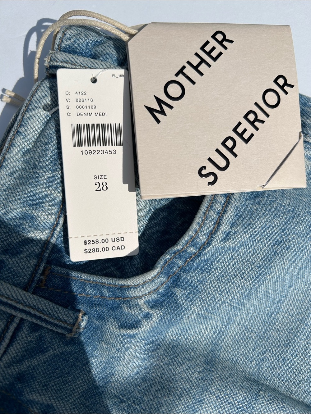 NWT🌷MOTHER Hustler Roller Ankle High-Rise Wide-Leg Jeans - Picture 15 of 15